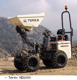 Думперы, мини-самосвалы Terex HD1000