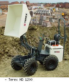 Думперы, мини-самосвалы Terex HD1200