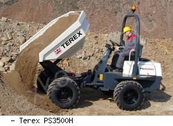 Думперы, мини-самосвалы Terex PS3500H