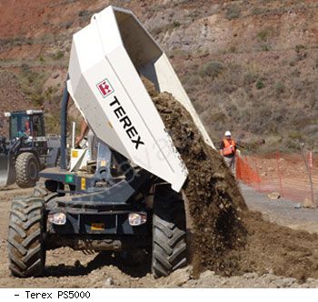 Думперы, мини-самосвалы Terex PS5000