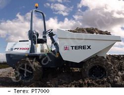 Думперы, мини-самосвалы Terex PT7000
