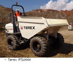 Думперы, мини-самосвалы Terex PT10000
