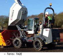Думперы, мини-самосвалы Terex TA2E