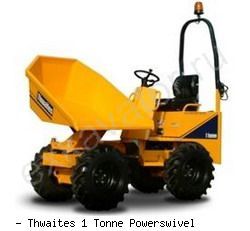 Думперы, мини-самосвалы Thwaites 1 Tonne Powerswivel