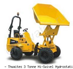 Думперы, мини-самосвалы Thwaites 3 Tonne Hi-Swivel Hydrostatic