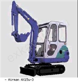Мини-экскаваторы гусеничные Airman AX15u-3