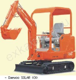 Мини-экскаваторы гусеничные Daewoo SOLAR 030