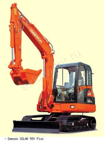 Мини-экскаваторы гусеничные Daewoo SOLAR 55V Plus