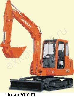 Мини-экскаваторы гусеничные Daewoo SOLAR 55