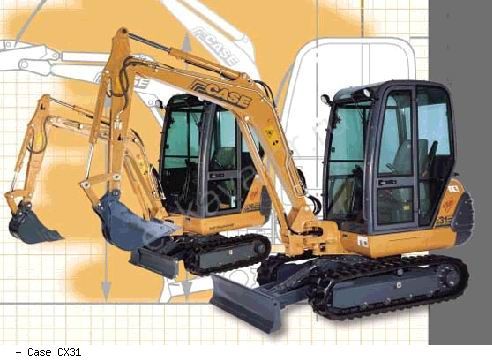 Мини-экскаваторы гусеничные Case CX31