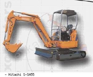 Мини-экскаваторы гусеничные Hitachi S-SA55