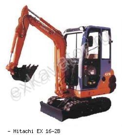 Мини-экскаваторы гусеничные Hitachi EX16-2B