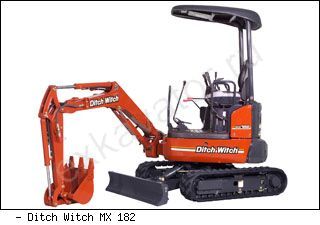 Мини-экскаваторы гусеничные Ditch Witch MX182