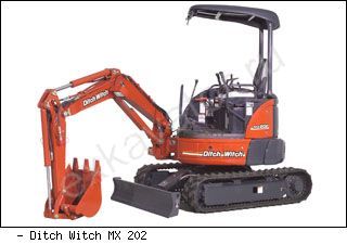 Мини-экскаваторы гусеничные Ditch Witch MX202