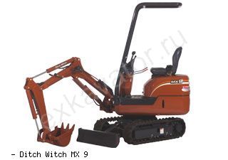 Мини-экскаваторы гусеничные Ditch Witch MX9