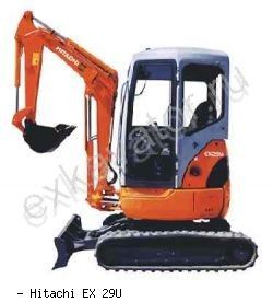 Мини-экскаваторы гусеничные Hitachi EX29U