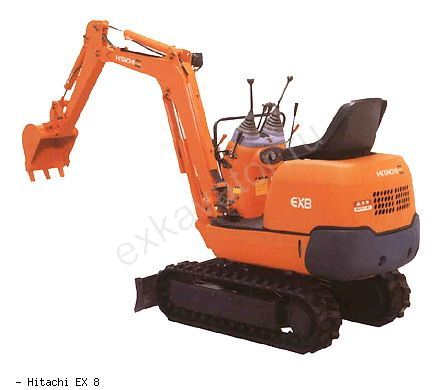 Мини-экскаваторы гусеничные Hitachi EX8