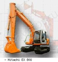 Мини-экскаваторы гусеничные Hitachi EX80U