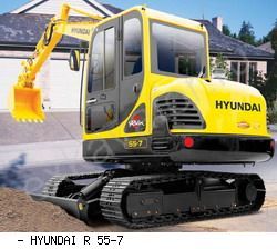 Мини-экскаваторы гусеничные Hyundai R55-7
