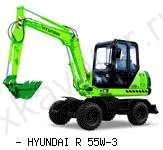 Мини-экскаваторы гусеничные Hyundai R55W-3