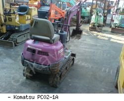Мини-экскаваторы гусеничные Komatsu PC02-1A