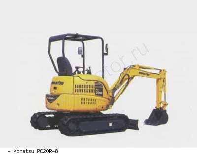 Мини-экскаваторы гусеничные Komatsu PC20R-8