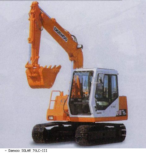 Мини-экскаваторы гусеничные Daewoo SOLAR 70LC-III