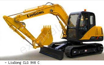 Мини-экскаваторы гусеничные LiuGong CLG908C