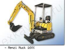Мини-экскаваторы гусеничные Menzi Muck 16VX