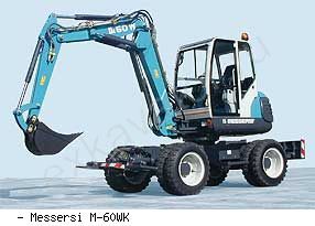 Мини-экскаваторы колесные Messersi M-60WK