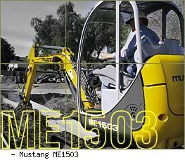 Мини-экскаваторы гусеничные Mustang ME1503