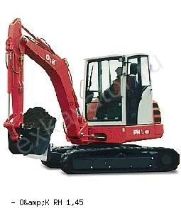 Мини-экскаваторы гусеничные O&K RH 1,45