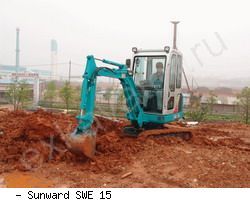 Мини-экскаваторы гусеничные Sunward SWE 15