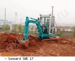 Мини-экскаваторы гусеничные Sunward SWE 17