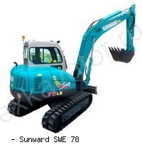 Мини-экскаваторы гусеничные Sunward SWE 78