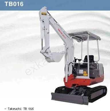 Мини-экскаваторы гусеничные Takeuchi TB 016