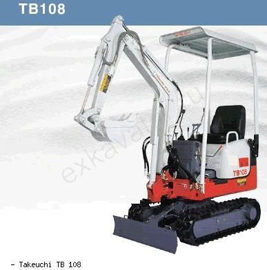 Мини-экскаваторы гусеничные Takeuchi TB 108