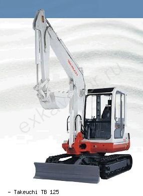 Мини-экскаваторы гусеничные Takeuchi TB 125