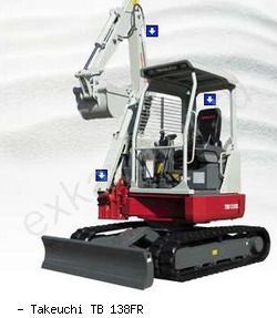 Мини-экскаваторы гусеничные Takeuchi TB 138FR