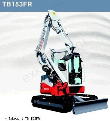 Мини-экскаваторы гусеничные Takeuchi TB 153FR