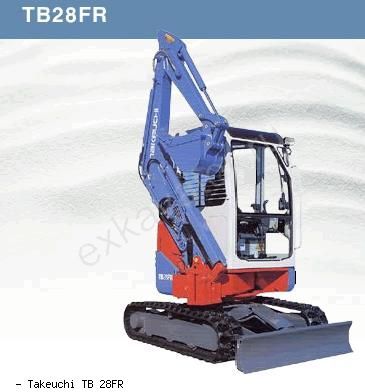 Мини-экскаваторы гусеничные Takeuchi TB 28FR