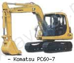 Мини-экскаваторы гусеничные Komatsu PC60-7