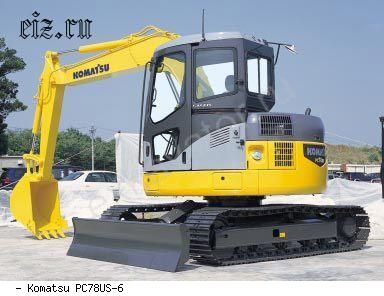 Мини-экскаваторы гусеничные Komatsu PC78US-6