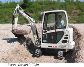 Мини-экскаваторы гусеничные Terex-Schaeff TC20
