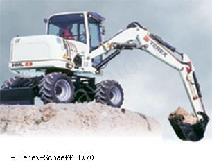 Мини-экскаваторы колесные Terex-Schaeff TW70