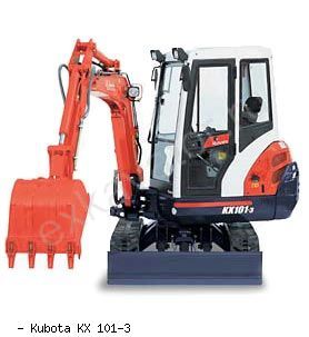 Мини-экскаваторы гусеничные Kubota KX101-3a