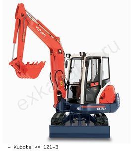 Мини-экскаваторы гусеничные Kubota KX121-3a