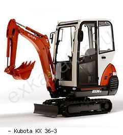 Мини-экскаваторы гусеничные Kubota KX36-3