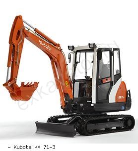 Мини-экскаваторы гусеничные Kubota KX71-3