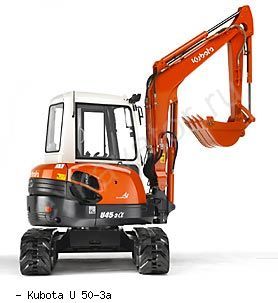 Мини-экскаваторы гусеничные Kubota U50-3a